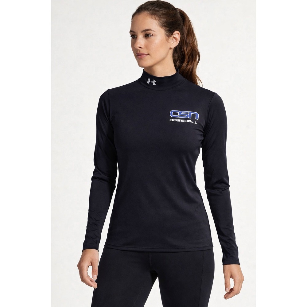 Under Armour ColdGear black long sleeve thermal shirt women‎ size L